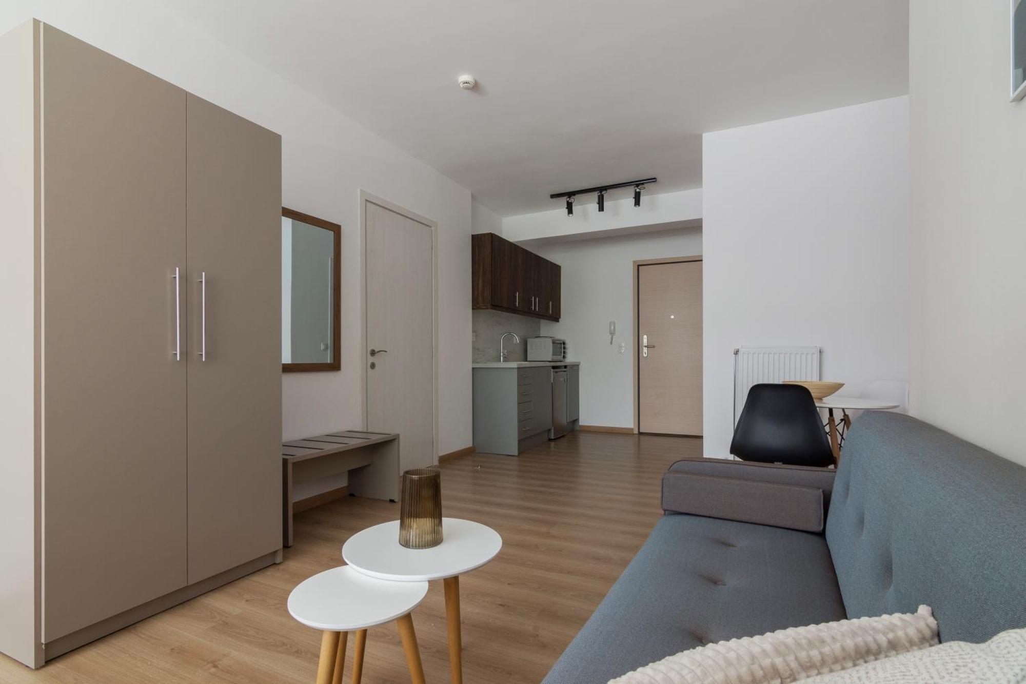 Leochares Lifestyle Apartments - Self Check-In أثينا الغرفة الصورة