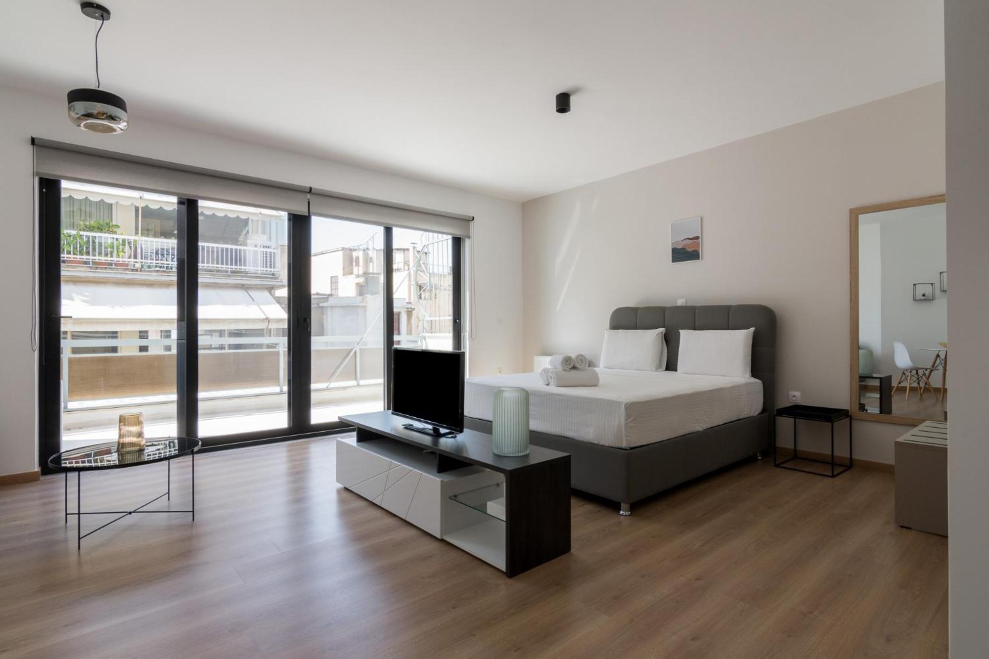 Leochares Lifestyle Apartments - Self Check-In أثينا الغرفة الصورة