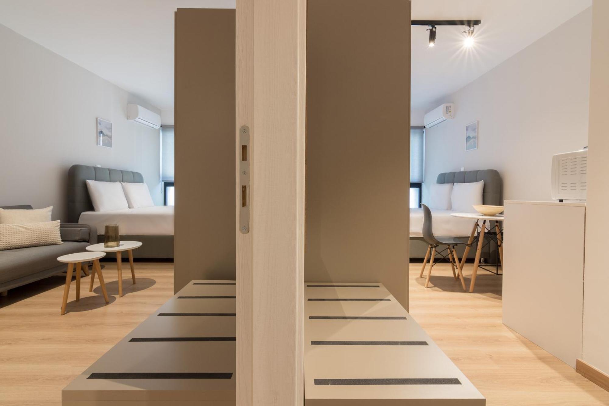 Leochares Lifestyle Apartments - Self Check-In أثينا الغرفة الصورة